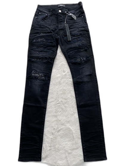 Amiri Black Trash Denim Pants