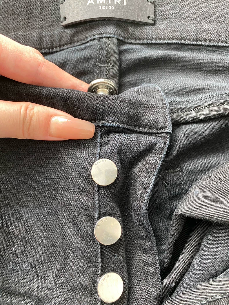 Amiri Black Trash Denim Pants