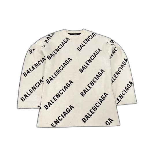 Balenciaga Printed Knit Sweater XS