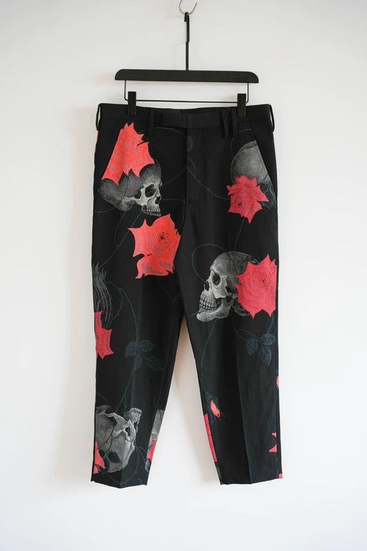 Yohji Yamamoto Rose Skull Pants