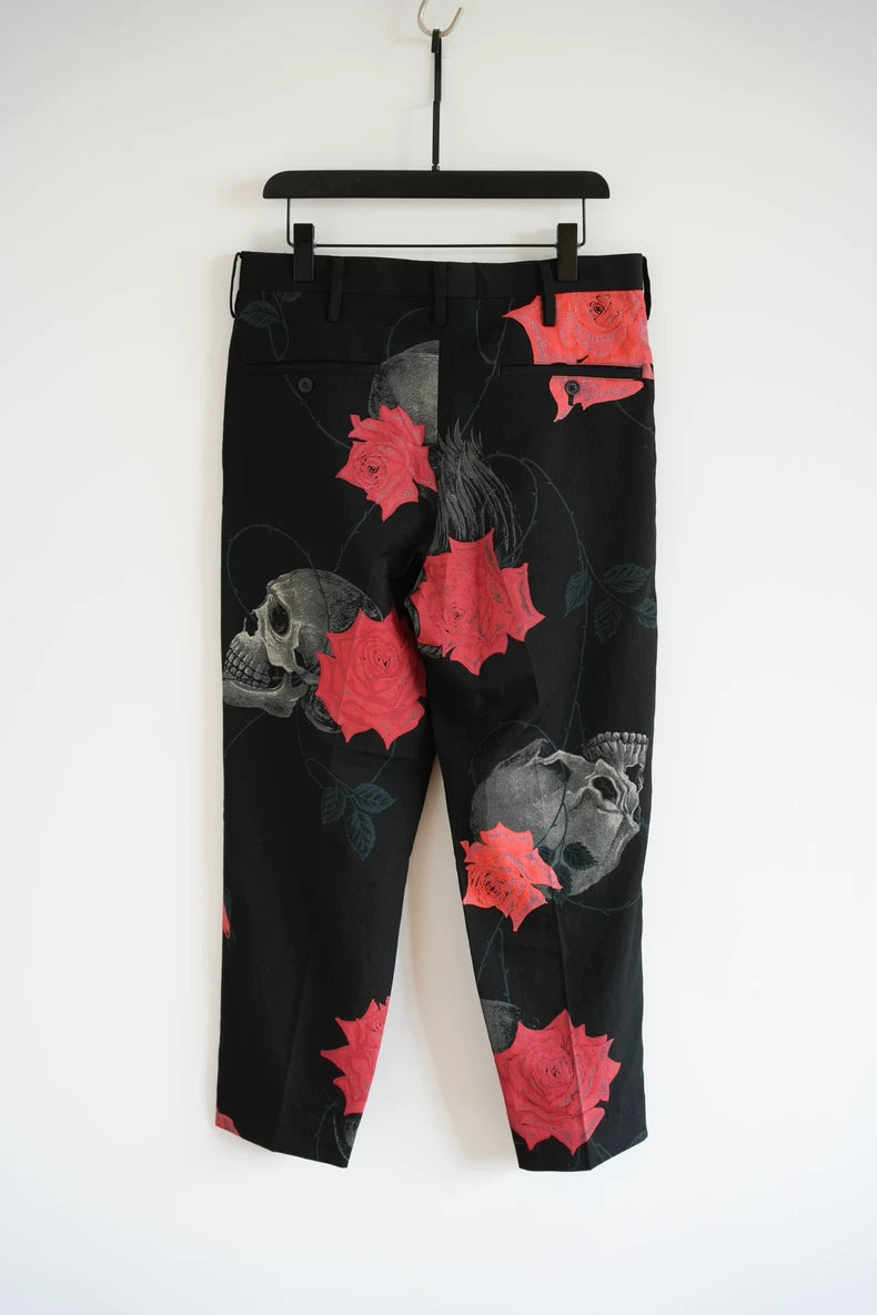 Yohji Yamamoto Rose Skull Pants