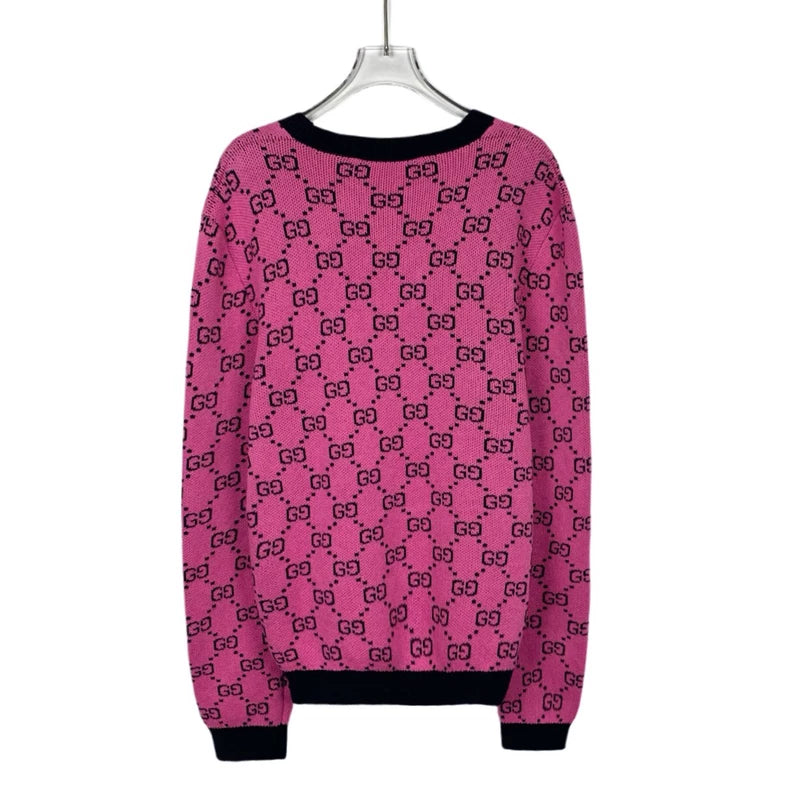 Pink Logo Knit Sweater by Gucci