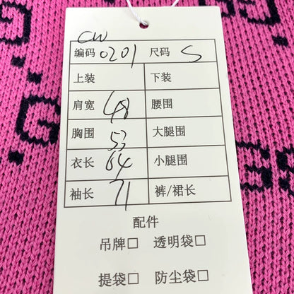 Pink Logo Knit Sweater by Gucci