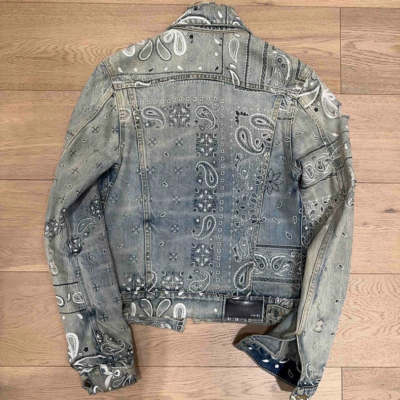 Amiri Men's Paisley Denim Jacket