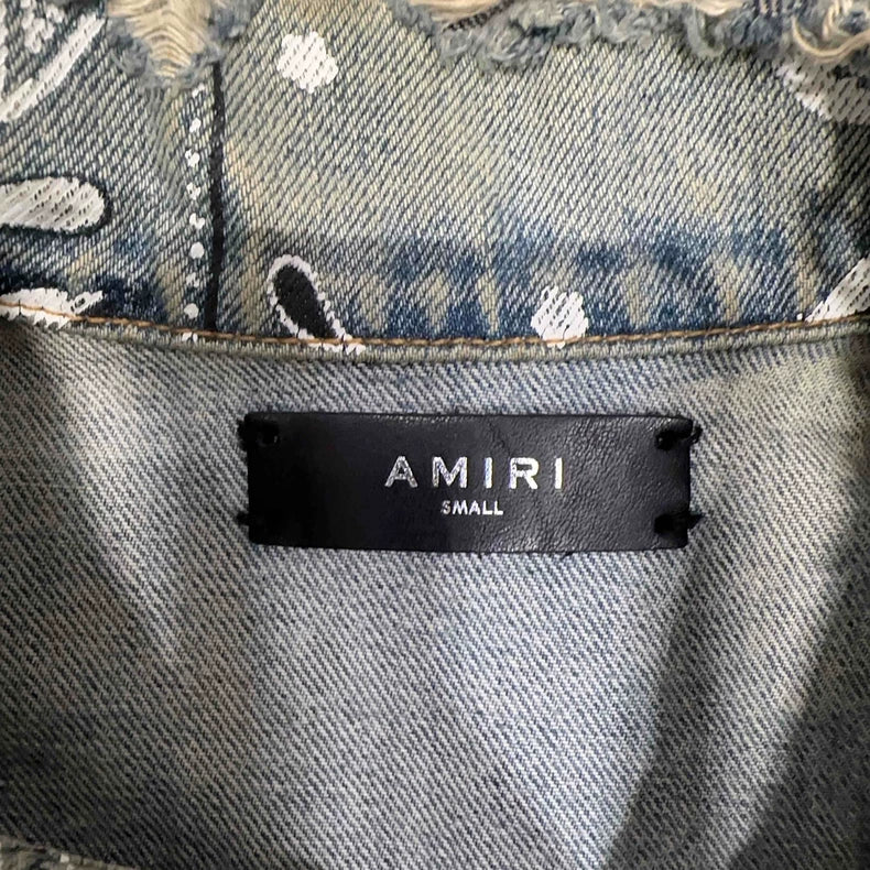 Amiri Men's Paisley Denim Jacket