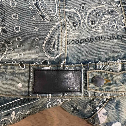 Amiri Men's Paisley Denim Jacket