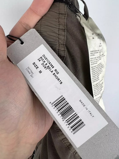 Rickowens Washed Brown Patch Pocket Shorts