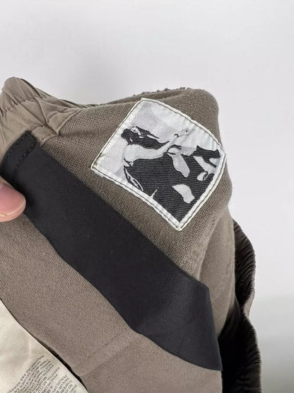 Rickowens Washed Brown Patch Pocket Shorts