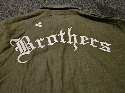 Amiri Military Badge Button-Up Shirt-yf