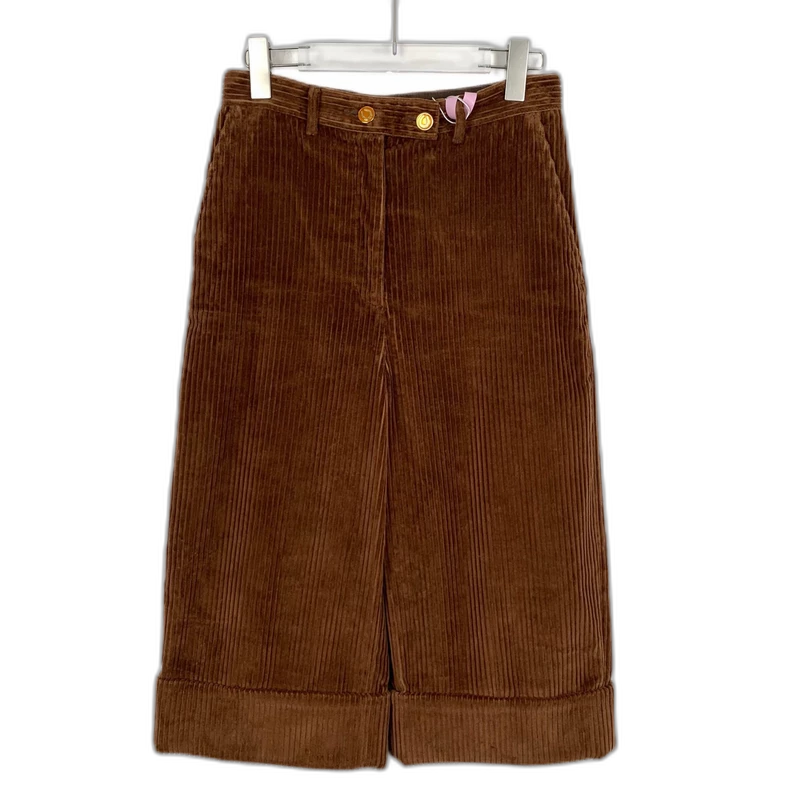 Gucci Brown Corduroy Casual Pants