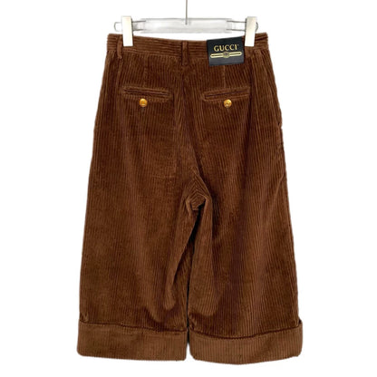 Gucci Brown Corduroy Casual Pants
