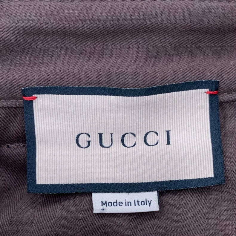 Gucci Brown Corduroy Casual Pants