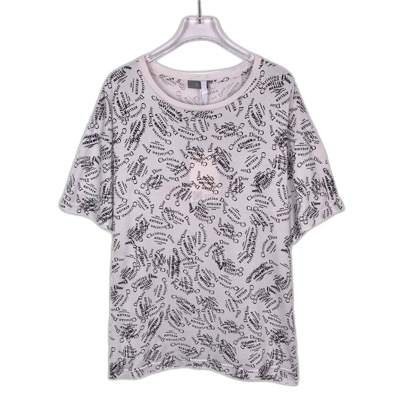 White Logo Print Short Sleeve T-Shirt