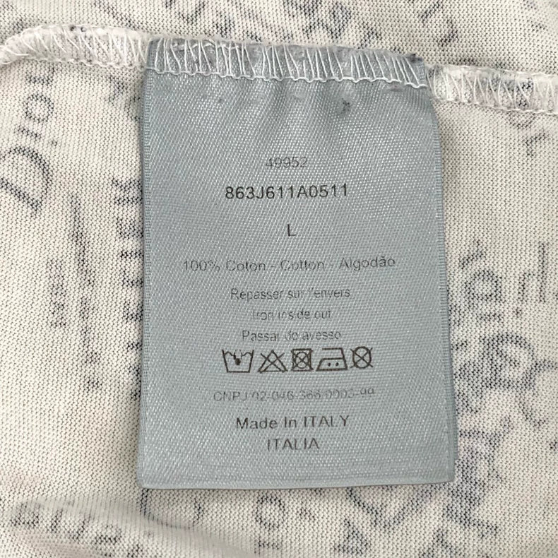 White Logo Print Short Sleeve T-Shirt