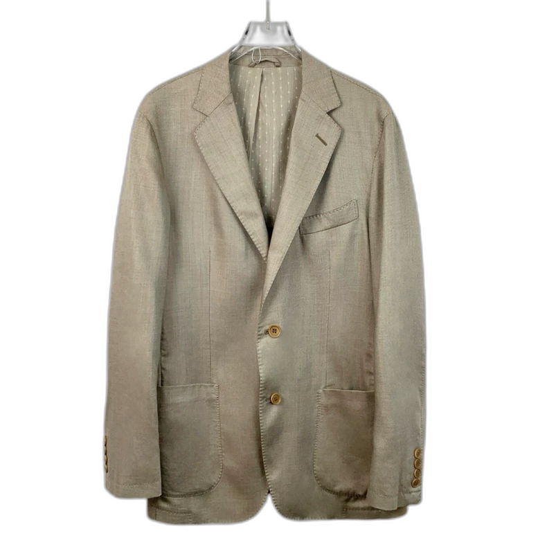 Beige Cashmere Blazer by Ermenegildo Zegna