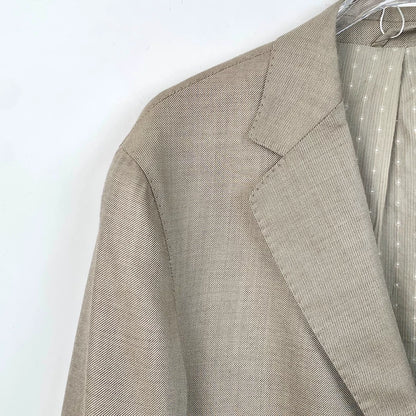 Beige Cashmere Blazer by Ermenegildo Zegna