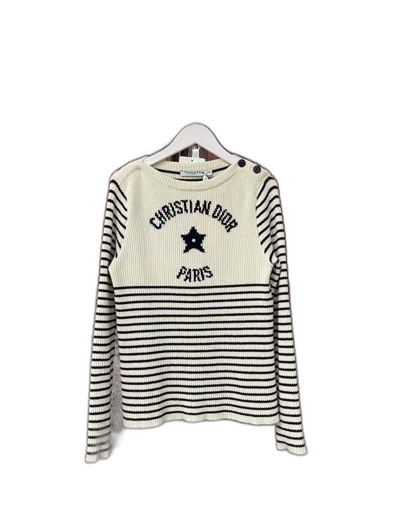 Dior Striped Star Sweater
