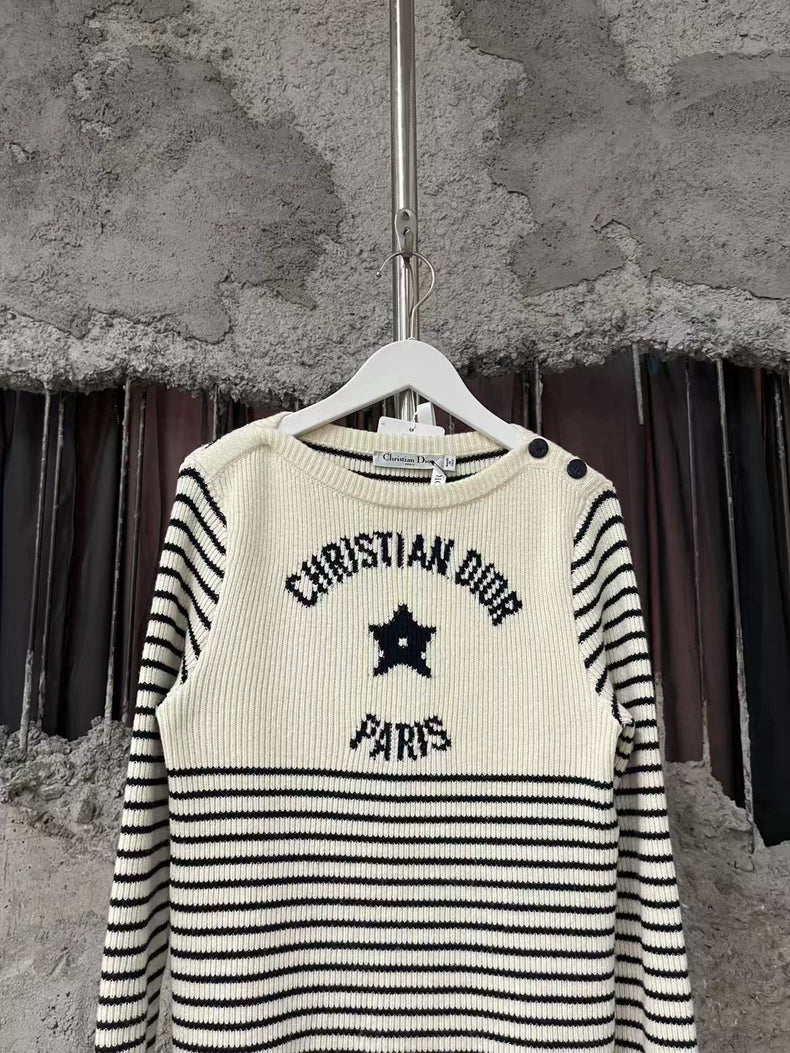 Dior Striped Star Sweater