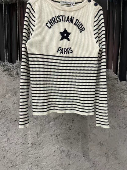 Dior Striped Star Sweater