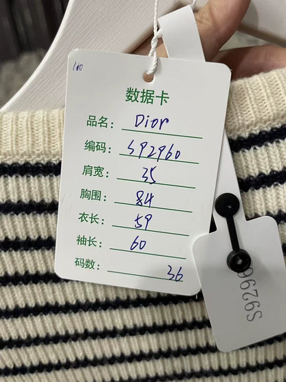 Dior Striped Star Sweater