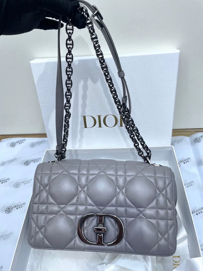 Dior Caro Quilted Chain Shoulder Bag