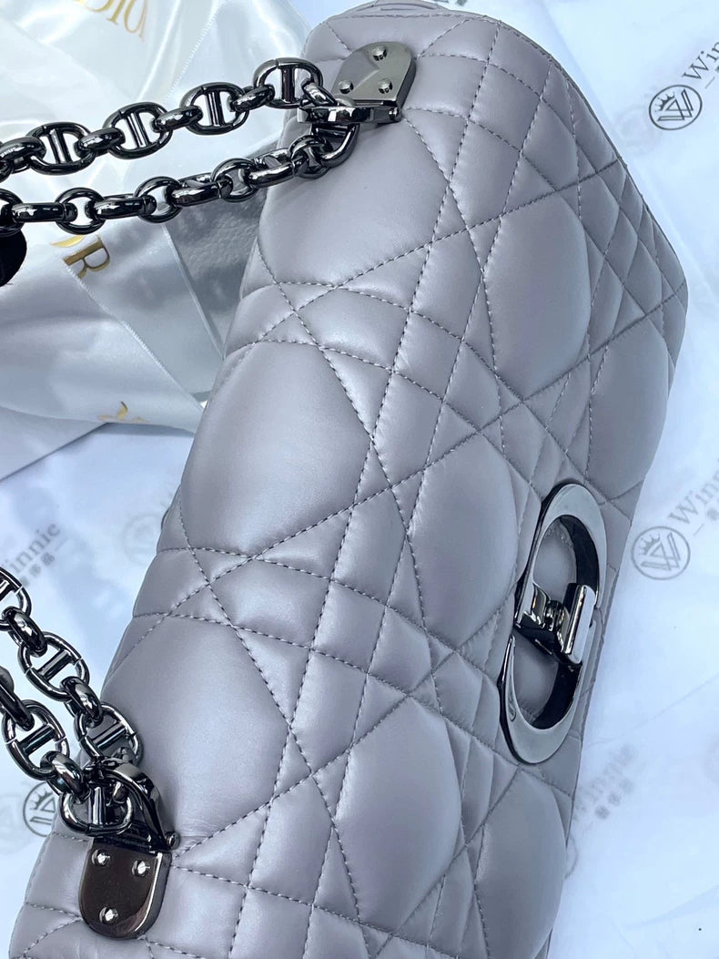 Dior Caro Quilted Chain Shoulder Bag