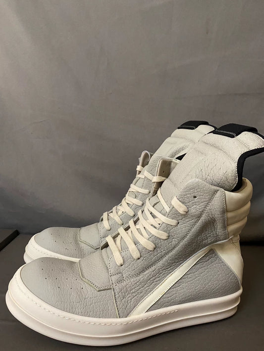 Rick Owens Haze Gray High-Top Sneakers-yf