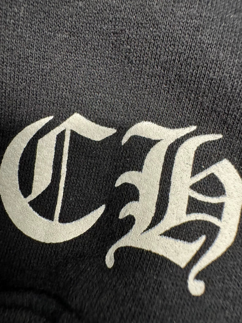 Chrome Hearts Black Zip-Up Hoodie-yf