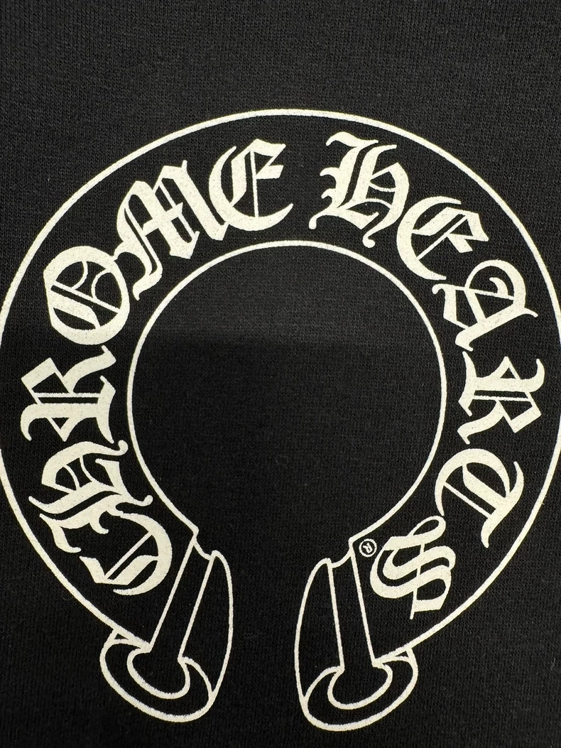 Chrome Hearts Black Zip-Up Hoodie-yf