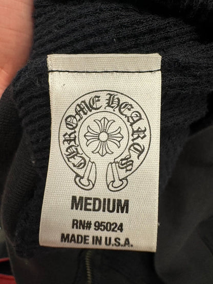 Chrome Hearts Black Zip-Up Hoodie-yf