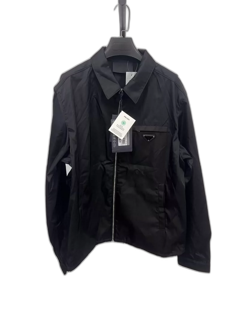 Prada SS21 Logo Zip Long Sleeve Jacket