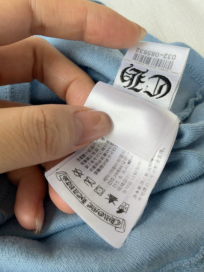 Chrome Hearts Blue Short Sleeve T-Shirt