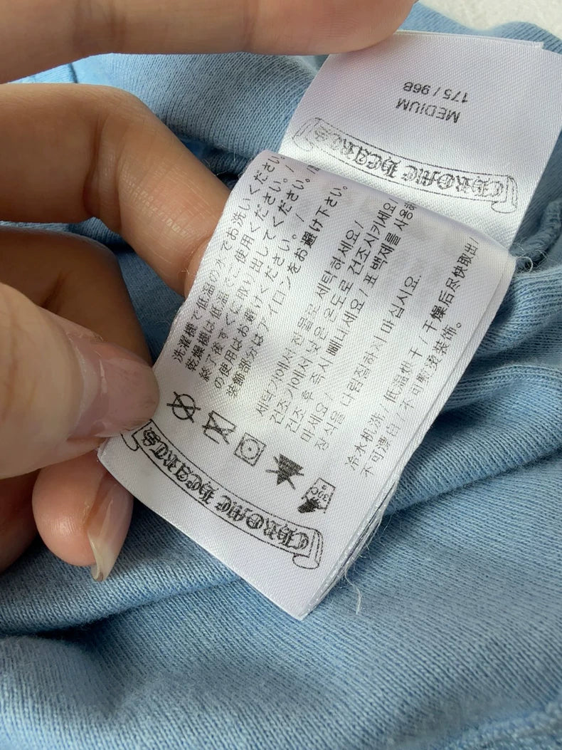 Chrome Hearts Blue Short Sleeve T-Shirt