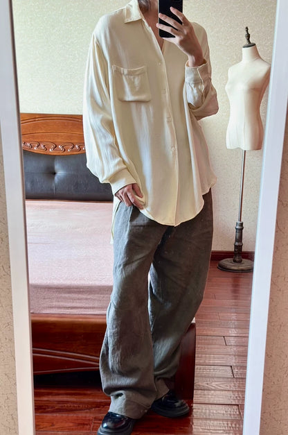 Yohji Yamamoto 95AW Silk Shirt