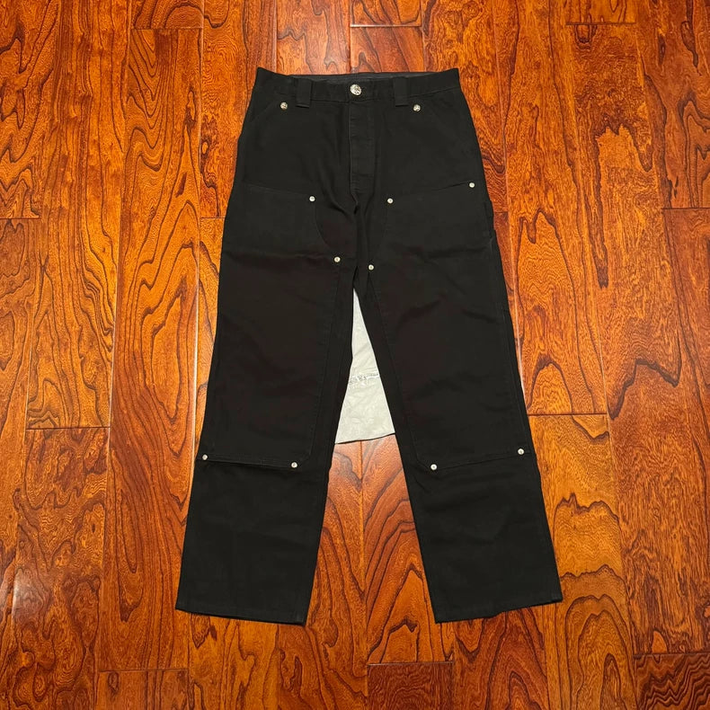 Chrome Hearts Black Rivet Cargo Pants