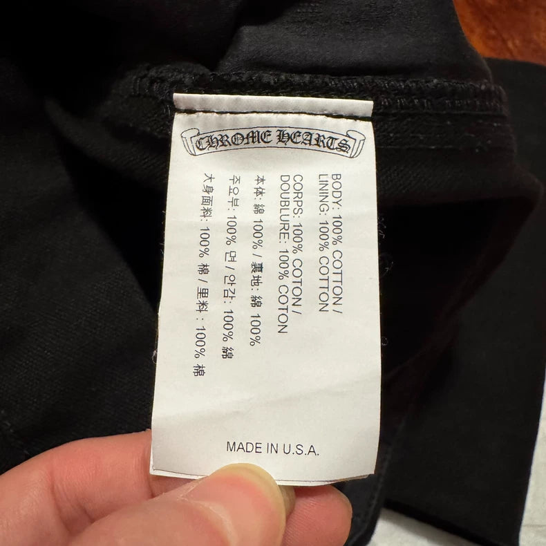 Chrome Hearts Black Rivet Cargo Pants