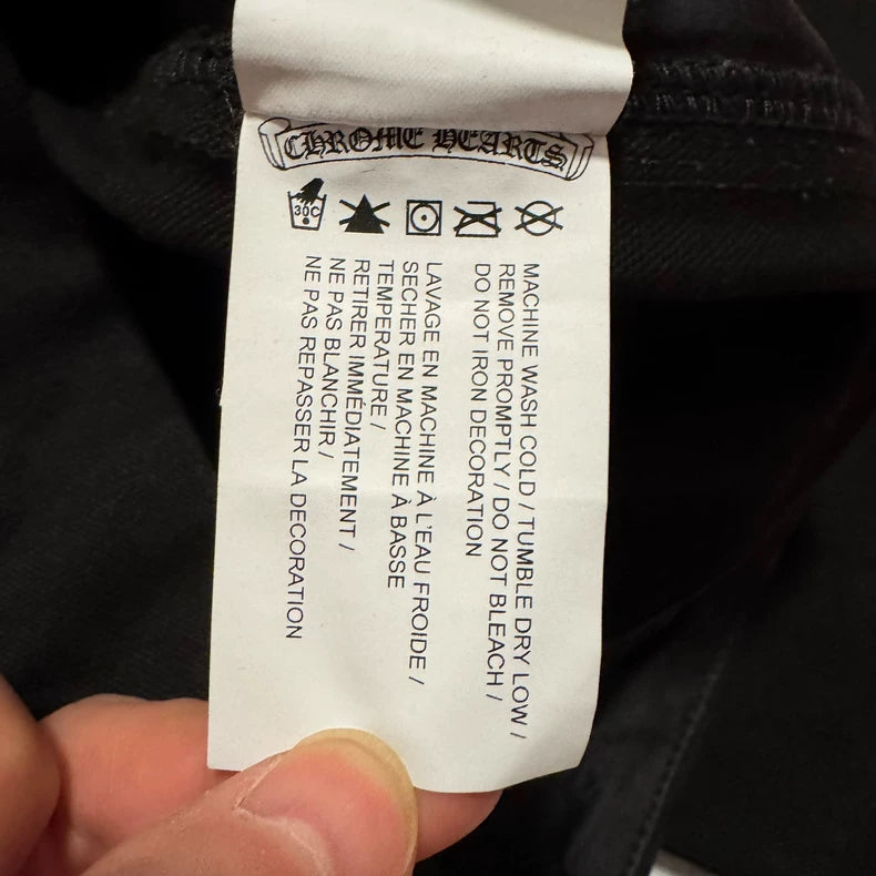 Chrome Hearts Black Rivet Cargo Pants