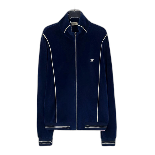 Celine Navy Cotton Zip Jacket