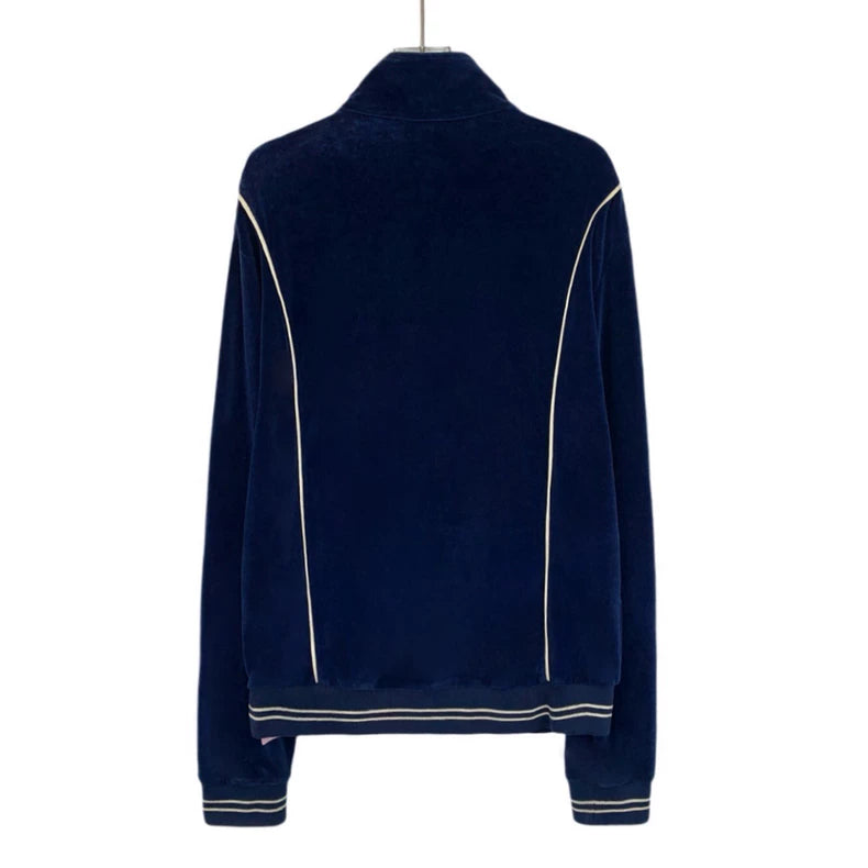 Celine Navy Cotton Zip Jacket
