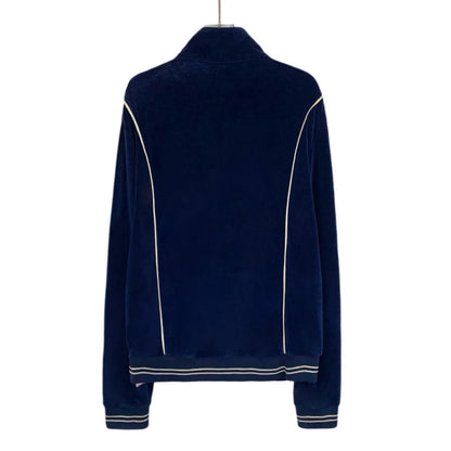 Celine Navy Cotton Zip Jacket