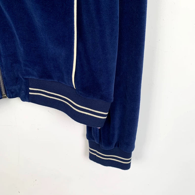 Celine Navy Cotton Zip Jacket