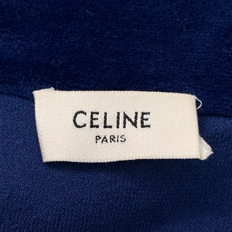 Celine Navy Cotton Zip Jacket