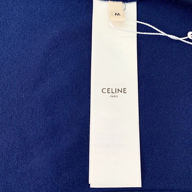 Celine Navy Cotton Zip Jacket