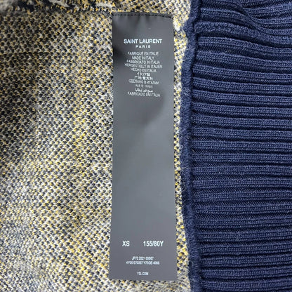 Saint Laurent Checked Wool Cardigan