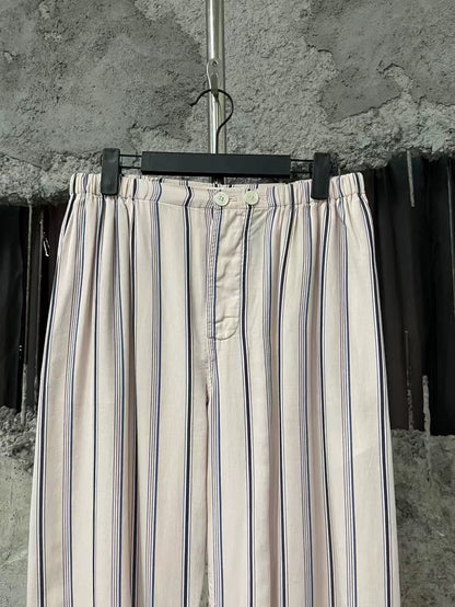 Celine Silk Striped Pants