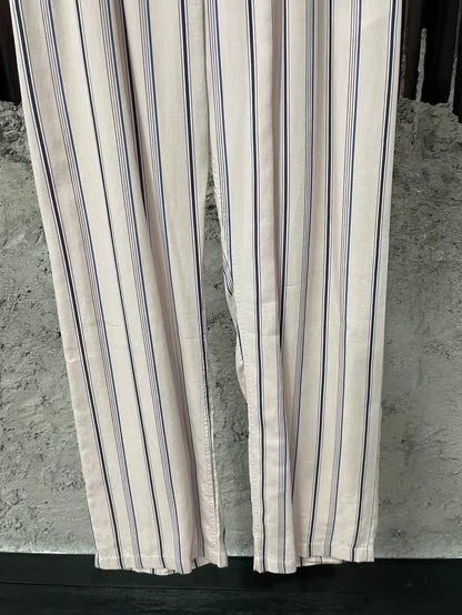Celine Silk Striped Pants