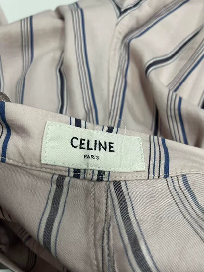 Celine Silk Striped Pants