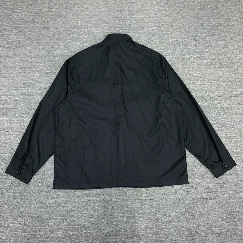 Prada Black Triangle Logo Coach Jacket