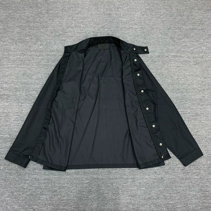 Prada Black Triangle Logo Coach Jacket