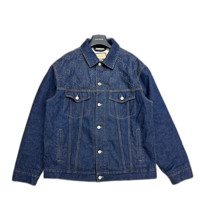 Gucci Embossed Denim Jacket-zp